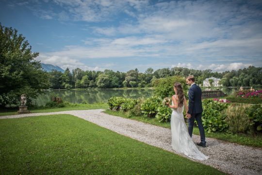 Garten, Hochzeit, Brautpaar