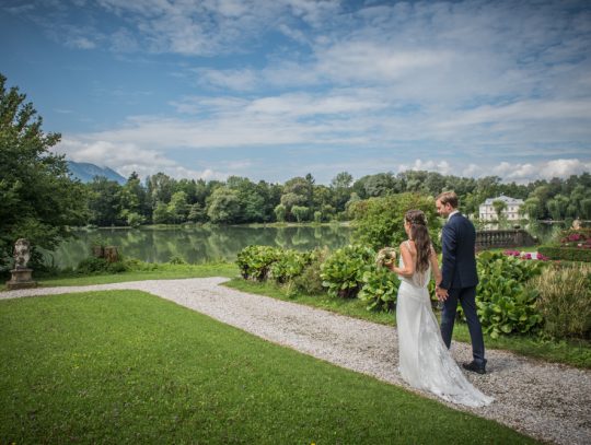 Garten, Hochzeit, Brautpaar