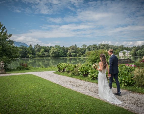 Garten, Hochzeit, Brautpaar